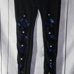 Danis Black Goth Emo Leggings with Blue Accents NWT Size undefined Photo 0