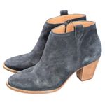 Madewell  Billie Boot Black Suede Leather Upper Ankle Booties Womens 8.5 Heels Photo 1