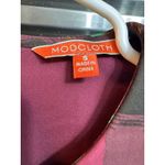 Modcloth  Joyful Poise‎ Floral Plaid Belted Dress Women's Size S Photo 3