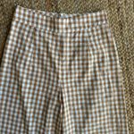 Petal and Pup Brown and white wide leg cottagecore gingham pants Photo 1