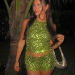 Peppermayo  Green Sequin Two-Piece Set Photo 0