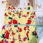 Yumi Kim  Jumpsuit Pretty Chic Cropped Floral Flow Sunnyside Yellow Size Medium Photo 8