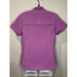 Habit  River Guide Short Sleeve Button Up Shirt UPF 30+ Purple Size M Medium EUC! Photo 2