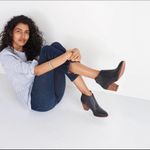 Madewell The Billie Ankle Black Leather Boots Botties Black Shoes 9.5 Casual Photo 1