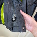 Roffe Vintage Skiwear Jacket 80s/90s Neon Color Block Black Pink Large Photo 11