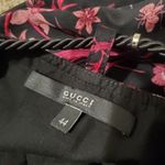 Gucci  Floral Print Mini Dress IT44 / US8 red black Photo 3