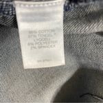 J. Jill Denim Frayed Hem Skirt Side Zipper Size 6 retro western trad wife boho Blue Photo 6