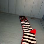 Knee High Mismatched Socks (Red/Black/White) Dots/Stripes & Ladybugs Red Photo 1