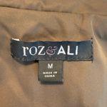 Roz & Ali  Beige Tan Belted Trench Coat Double Breasted Women’s Size Medium Photo 6