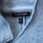 Eileen Fisher  Lambswool / Cashmere Long Line Cardigan Sweater Blue Medium Photo 4