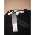 Chico’s Travelers 2P Black Sleeveless Wide Leg Jumpsuit Drape Neck Rhinestone Photo 6