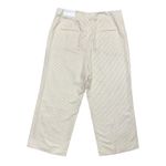 Ann Taylor The Seamed Straight Crop Pant Beige Stripe Sz 14 High Rise Office Photo 3