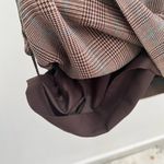 Apostrophe Plaid Stretchy Sheath Dress Brown Blue Size 4 Sleeveless Photo 7