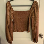 Peach Love Satin Cheetah Top Photo 0