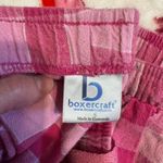 Boxercraft  Women's Pink Plaid Pajama Pants BG Logo Size Small Photo 1