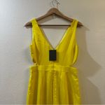 NBD  Women's Greta Gown Cut Out Maxi Dress in Yeillow Size Small NWT Photo 6