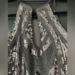 VICI Silver- Dark Gray Sequin Mini Dress Photo 3