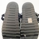 Nasty Gal  Size 6 Black Strap To Reality Faux Leather Chunky Sandals Velcro Buckle Photo 4