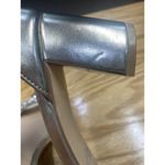 Badgley Mischka Jewel Omari II Sandals Women's 10 Silver Buckle Block Preppy B50 Photo 5