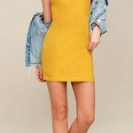 Lulus Toast to Life Mustard Yellow Mini Dress Photo 0