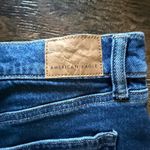 American Eagle  Super Low Rise Perfect Shortie‎ Denim Shorts Distressed Size 16 Photo 3