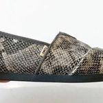 Toms Reptile Snake Print Classic Flats Women’s Size 9 Gray One for One Neutrals Photo 1