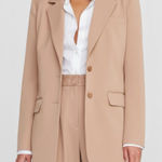 STAUD  City Single-Breasted Blazer, Camel, XS Photo 0