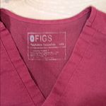 FIGS  Deep Red V-Neck Tee Size XXS Photo 2