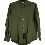 Van Heusen  For‎ Her Womens Shirt Size Small 4-6 Green Button Front Wrinkle Free Photo 0