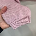 Mango Pink Cropped Turtleneck Sweater Size M Soft Knit Cozy Cotton Blend Photo 4