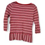 Anthropologie Moth Sz XS Red Lovelorn Cardigan Sweater Holidays Christmas Cotton Photo 1