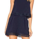 Nicholas Navy Double Layer Romper Sz. 4 Blue Photo 0