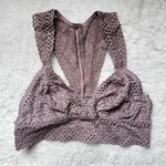 Aerie Dusty Rose Plunge Lace Bralette Photo 1