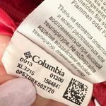 Columbia Red Houndstooth Print Zip Up Rain Resistant Jacket Hooded Small Women Photo 12