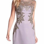 Sue Wong  Platinum Gray beaded Sequin cocktail dress size 0 NWT Photo 0