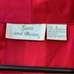 Vintage Satin and Beaux" Elegant Red Satin Night Shirt Large Photo 2