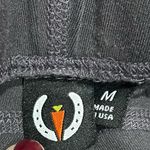 Kerrits  Riding Pants Women’s Medium Gray Suede Knee Patch Leggings Equestrian Photo 7