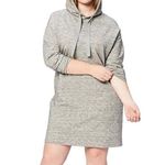 Daily Ritual soft stretch hooded sweatshirt dress M Gray Size M Photo 2