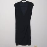 Ralph Lauren  Black Label Sheath Dress Black Stretch Sleeveless Viscose Zip 8 Photo 10