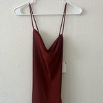 ASTR NEW  Gaia Slip Midi Dress Brown‎ Sz Small Revolve Photo 5
