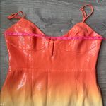 RUNAWAY THE LABEL NEW  orange blue sunset ombre sequin Benito  midi dress XL Photo 8