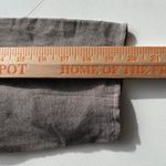 Nomadic Traders Linen Blend Blazer Womens XL Brown Single Button Collarless Gray Photo 6