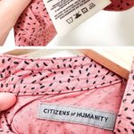 Citizens of Humanity Anthropologie  Top Dorothy Puff Sleeve Blouse Pink — Size S Photo 3