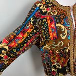 Vintage Joan Rivers Moroccan Flare Open Front Blazer Jacket Cardigan Artsy 1X Black Size XL Photo 3