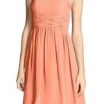 Donna Morgan NWT  Peach Short Cocktail Dress Strapless Bridesmaid Wedding Sze 18 Photo 0