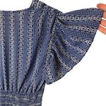 Max Studio 💙✨  Blue Flutter Sleeve Floral Tiered Maxi Dress 🌸 Size S – EUC Photo 9