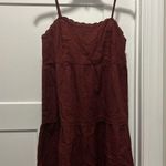 New Y2K Aeropostale Red Babydoll Ruffled Spaghetti Strap Dress Size Small Flirty Photo 0