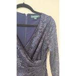 Ralph Lauren Lauren by  Women's Sequined Lace Ruffle-Sleeve Dress Size 4 2459 Photo 3