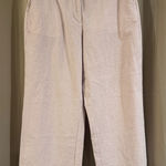 Isaac Mizrahi  Cream Wide Leg Pants Photo 0