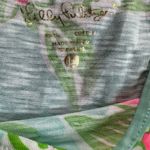 Lilly Pulitzer  Marlowe Dress Pink Lemonade Pool Blue 3/4 Sleeve Size Large Photo 5